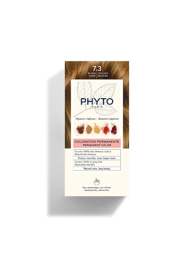 Phyto Paris Phyto Color Permanent Color - Hair Colour: 7.3 Golden Blond - Image 1